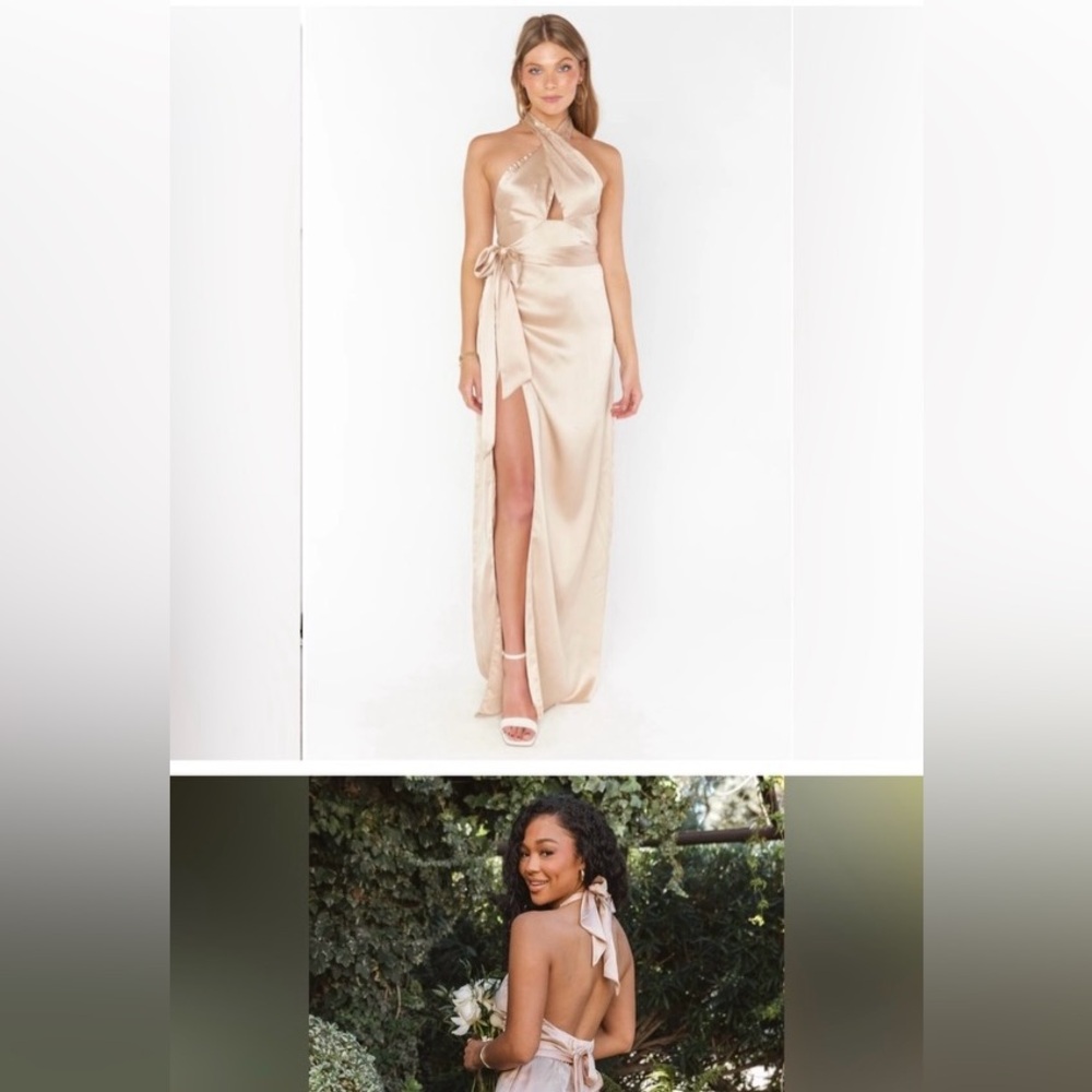 Show Me Your MUMU - Champagne Bridesmaids Dress